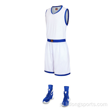 Uniforme de camisa de basquete de design sublimado por atacado sublimado